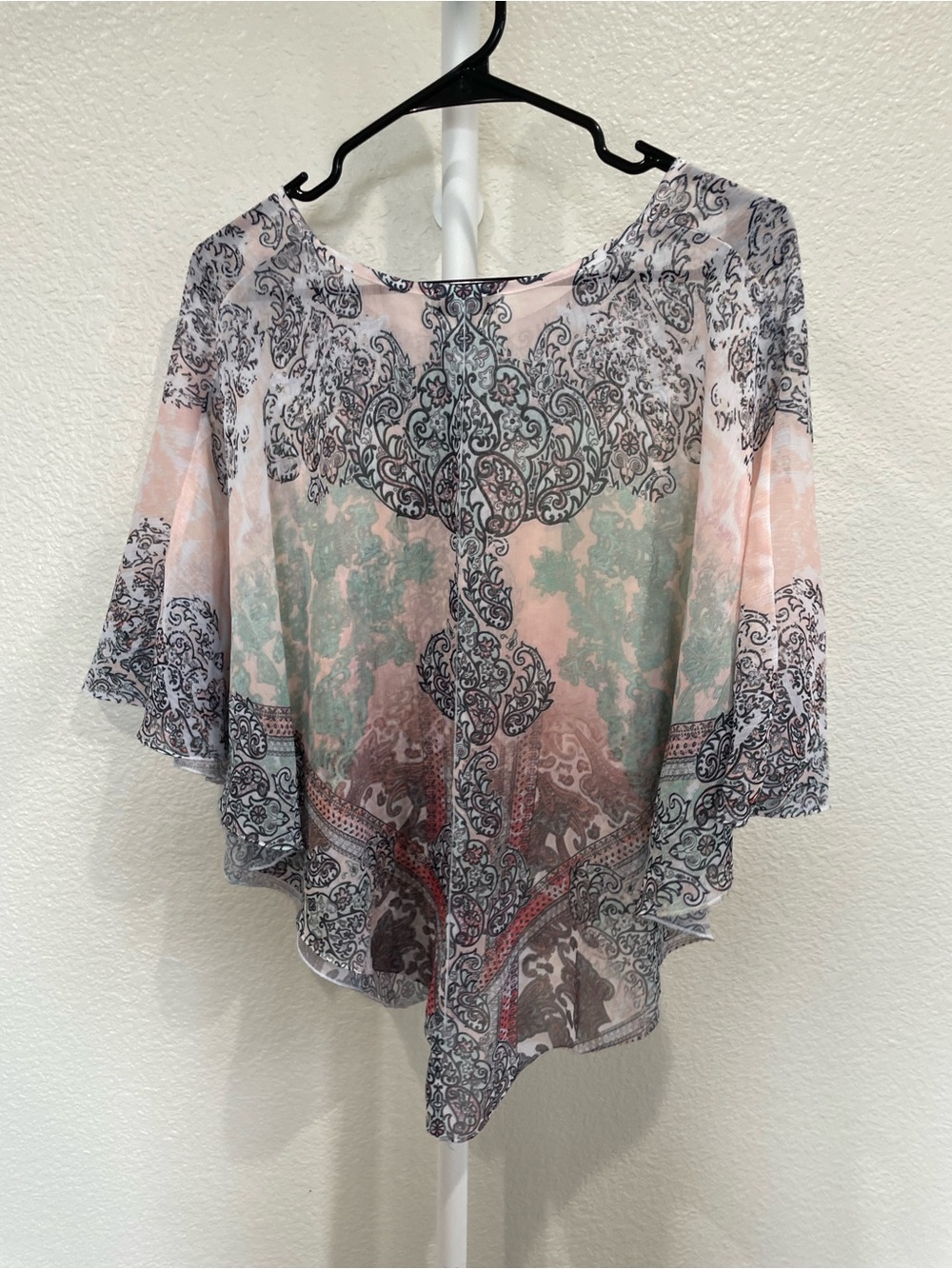 Live and Let Live Sheer Shrug Poncho Small - Picture 4 of 5